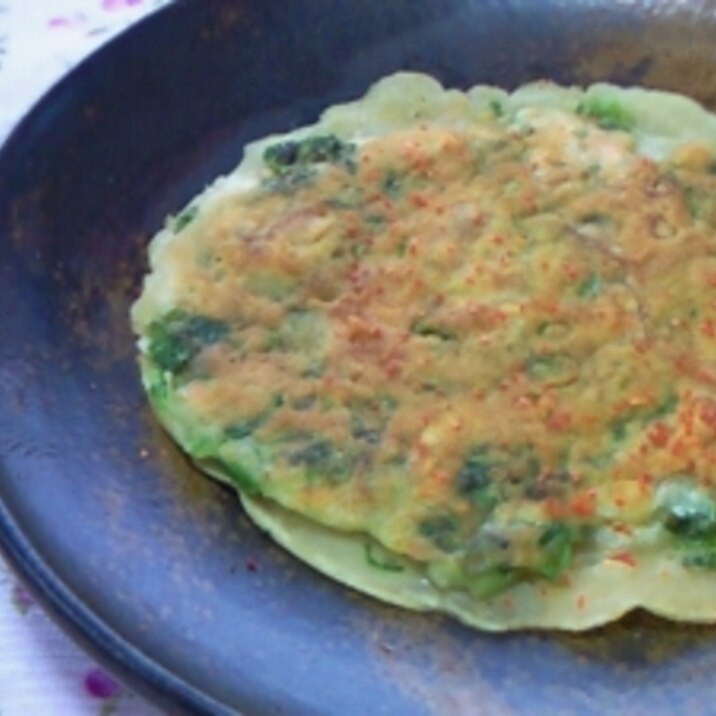 簡単!ねぎ焼き(おつまみイカフライ入り)